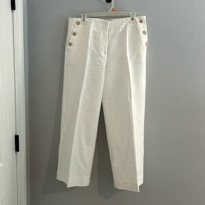 White loft cropped pants